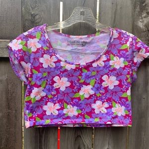 *Lot of 2* dream out loud floral crop tops sz. M